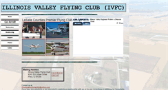 Desktop Screenshot of illinoisvalleyflyingclub.com