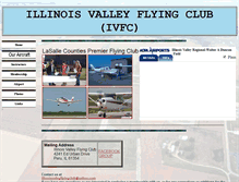 Tablet Screenshot of illinoisvalleyflyingclub.com